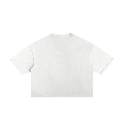 Shirt,White,New,OYM,Distressed,Cropped,Boxy,Tshirt,Tee
