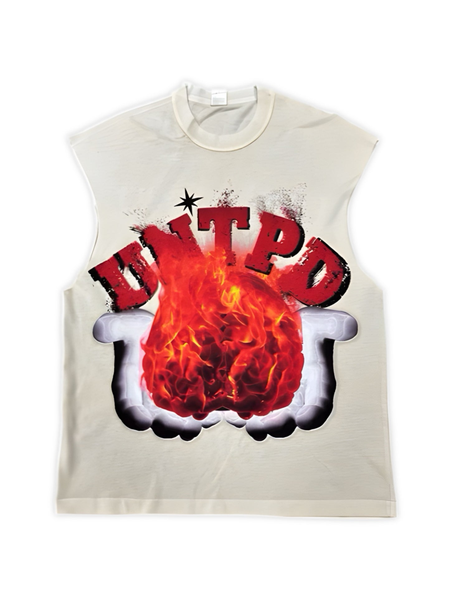 BRAIN ON FIRE CUTOFF TEE
