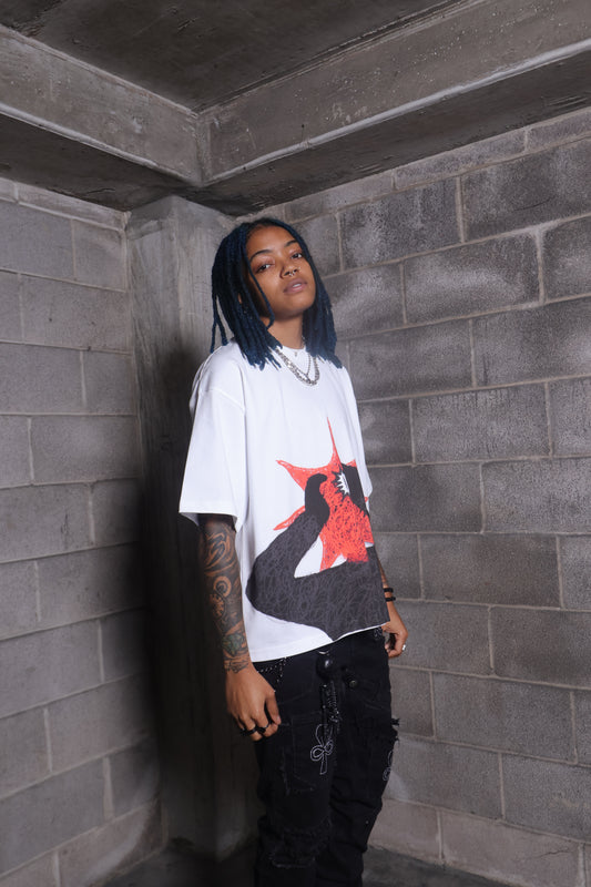 SCRIBBLED BOX TEE
