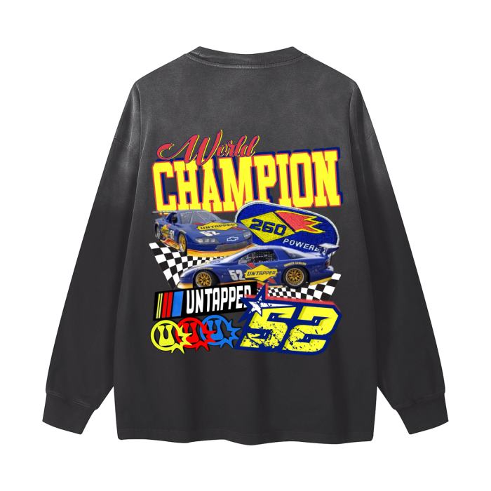 UNTAPPED “RACE FUELS” Vintage Washed Long Sleeve Tee